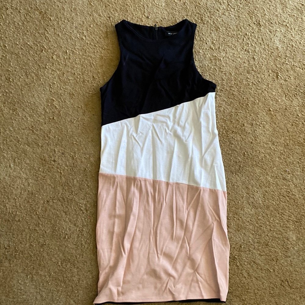 Sleeveless {asos} bodycon color block dress